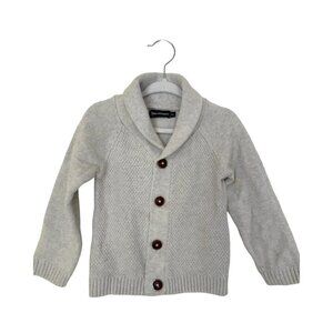 Inextenso Gray Shaw Collar Knit Cardigan Toddler Boy - Size 18M